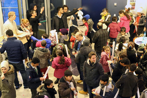 Foto Flüchtlingskinder Foyer